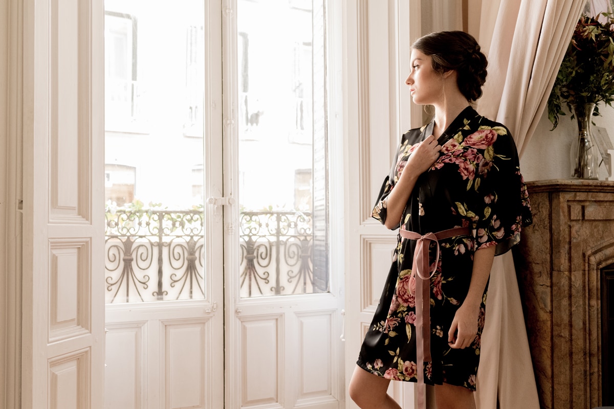 Kimono online novia estampado